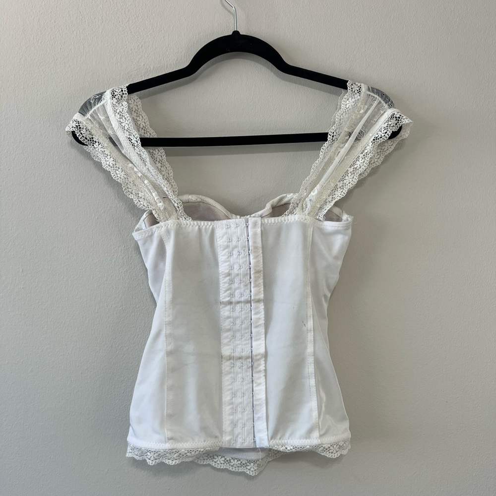 White lace Corset Top - Picture 2 of 4